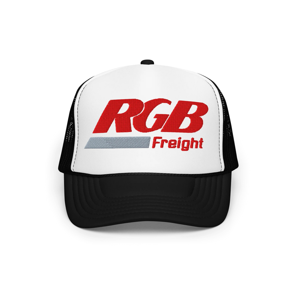 RGB Freight Trucker Hat — Standard Issue - White/Red/Black