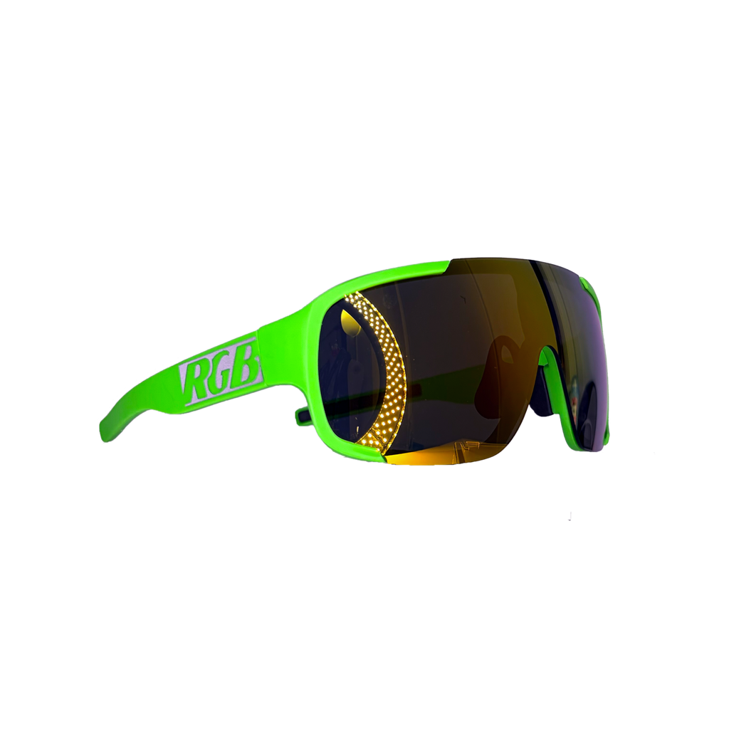 RGB Running Division Shield — Green Flash