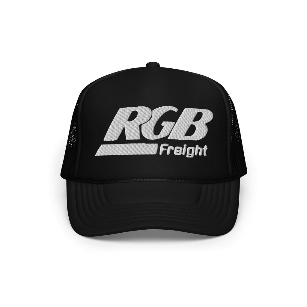 RGB Freight Trucker Hat — Standard Issue - Black/White