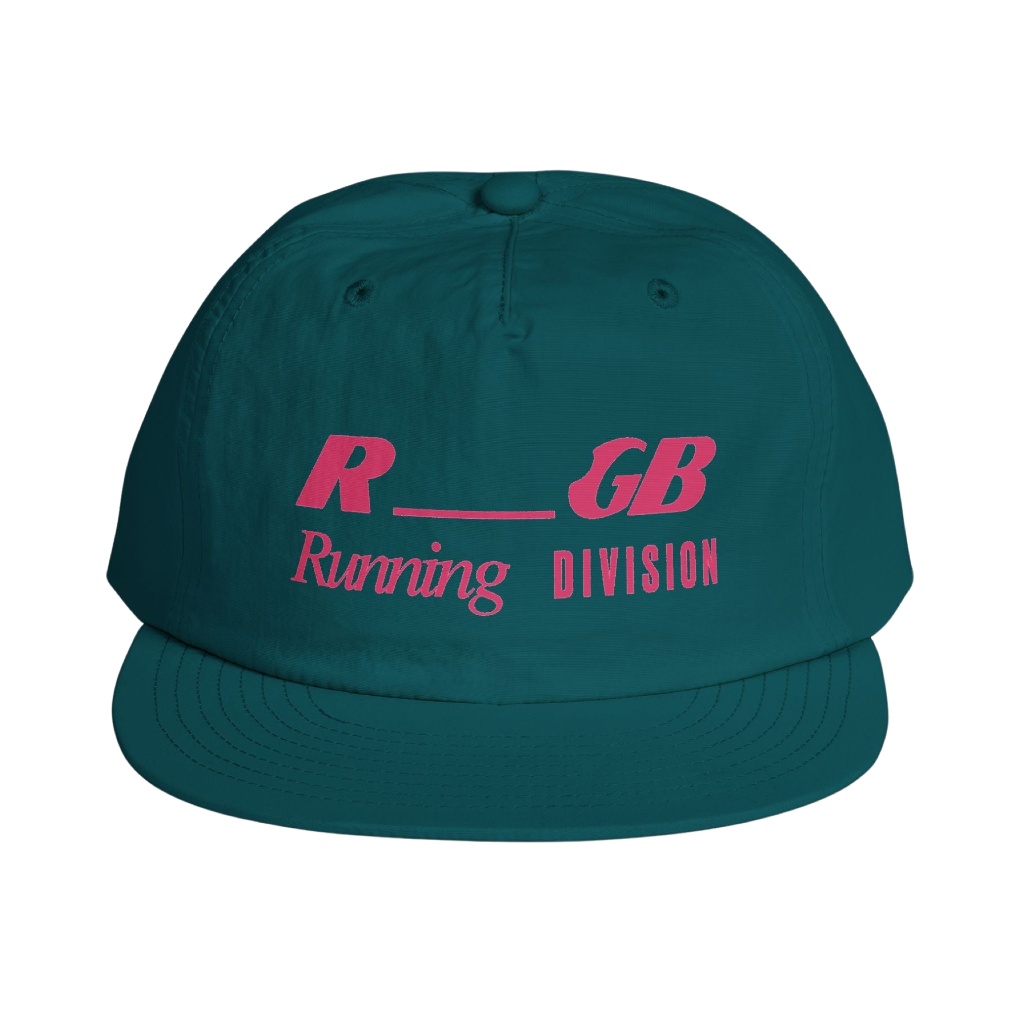 RGB Running Division Cap - Teal Trails/Signal Pink