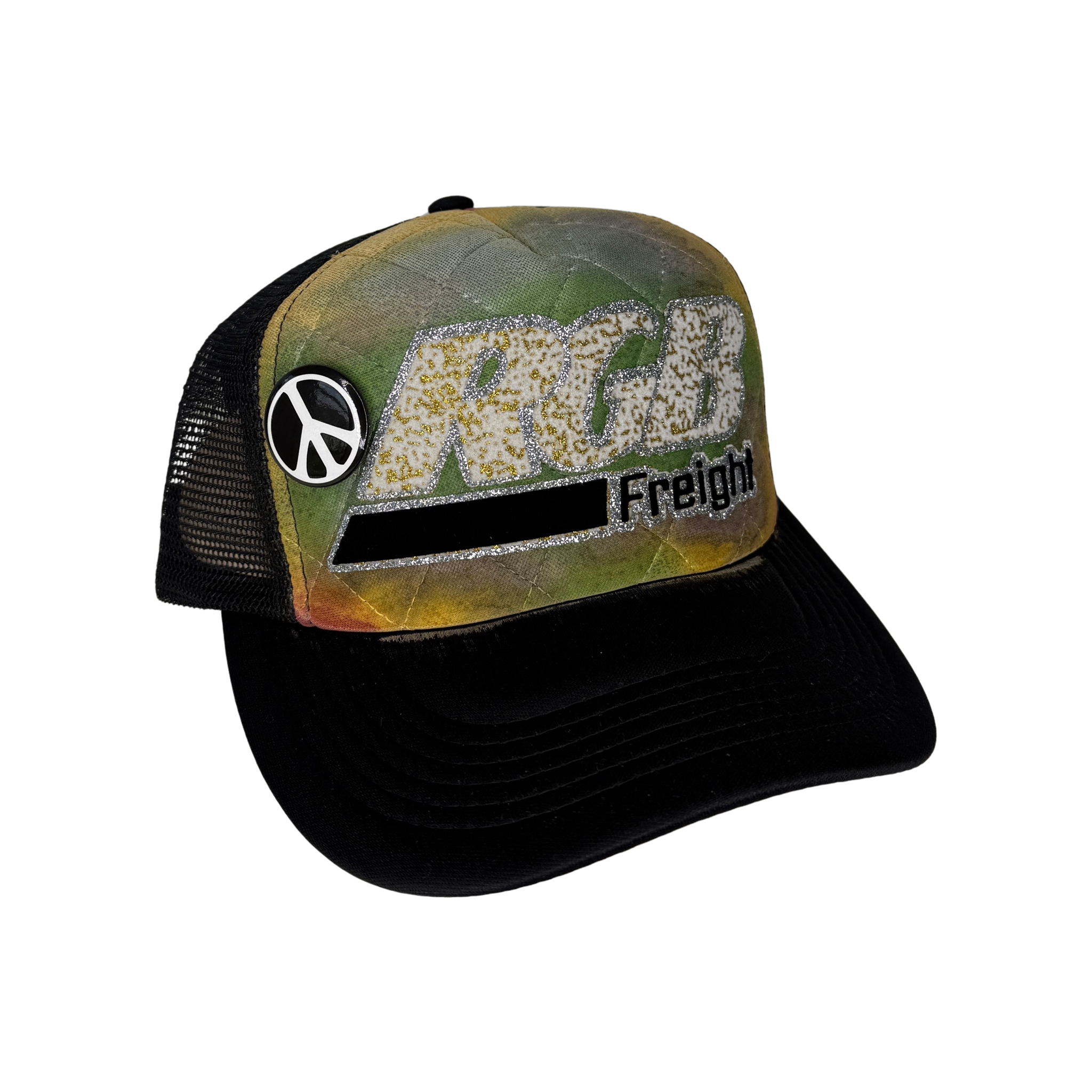 RGB FREIGHT TRUCKER HAT - HAND PAINTED 1 of 1 SP