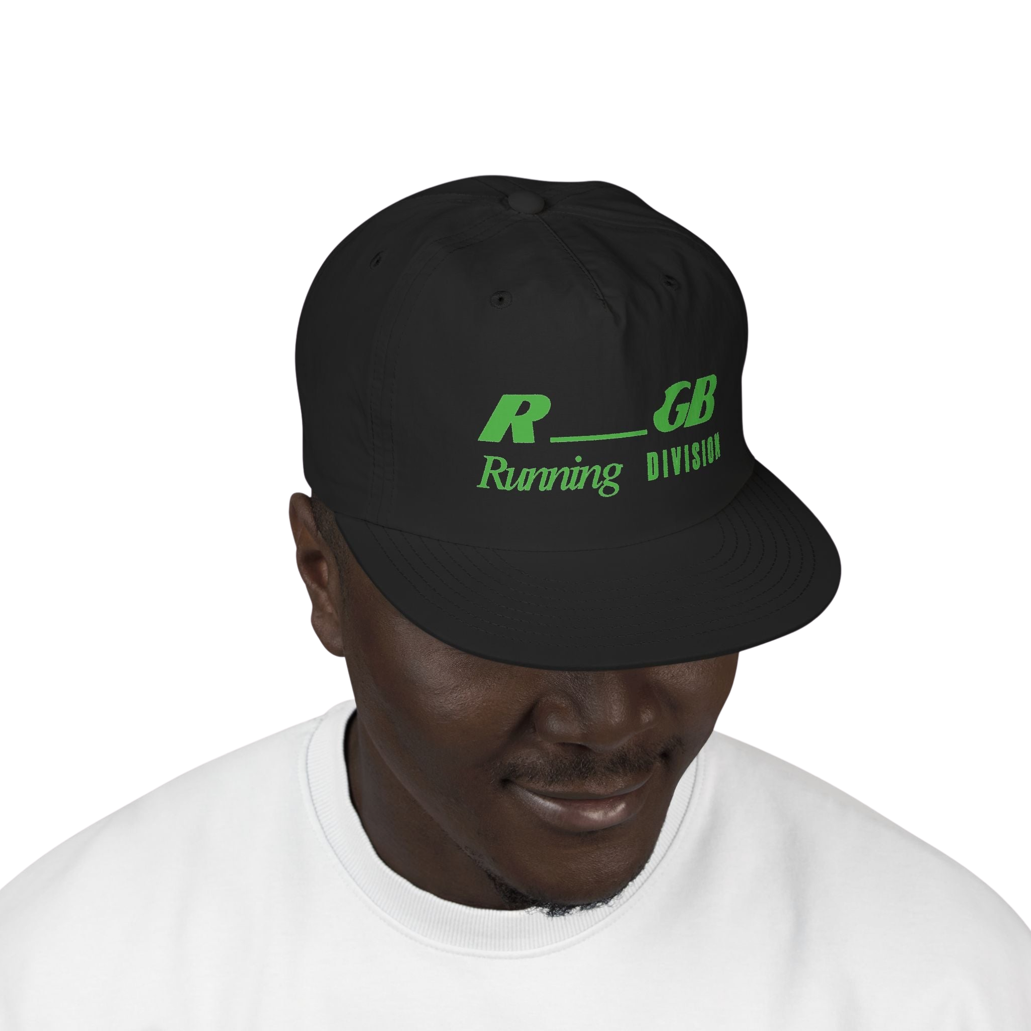 RGB Running Division Cap - Black/Green Flash
