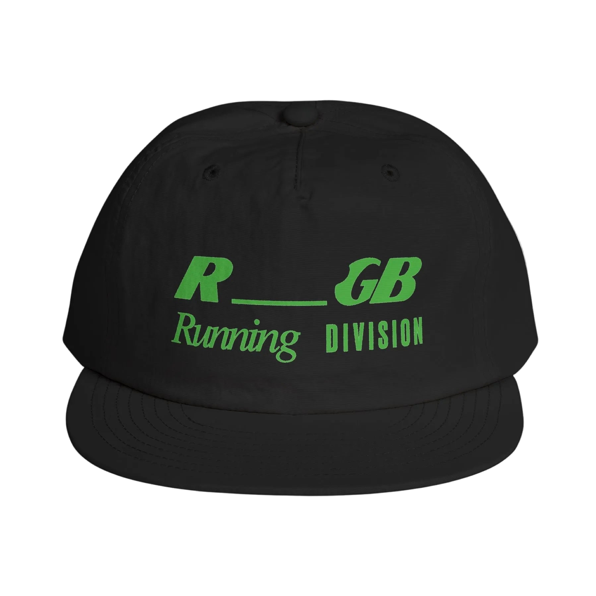 RGB Running Division Cap - Black/Green Flash