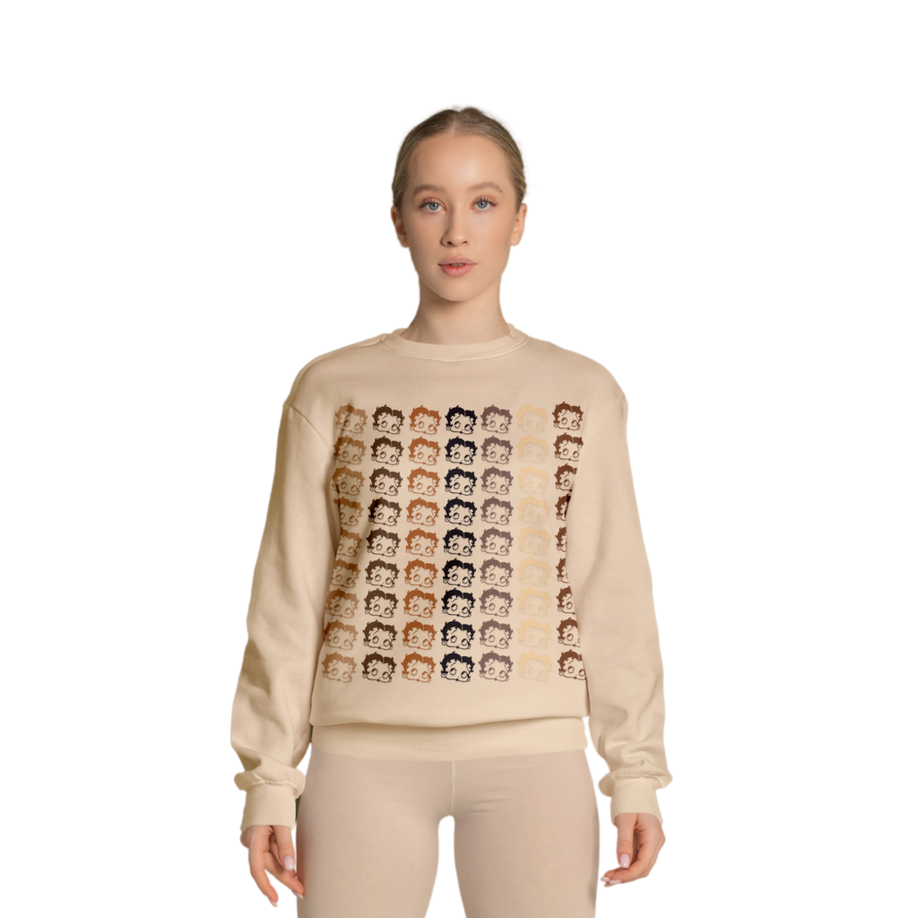 BETTY BOOP face sweatshirt