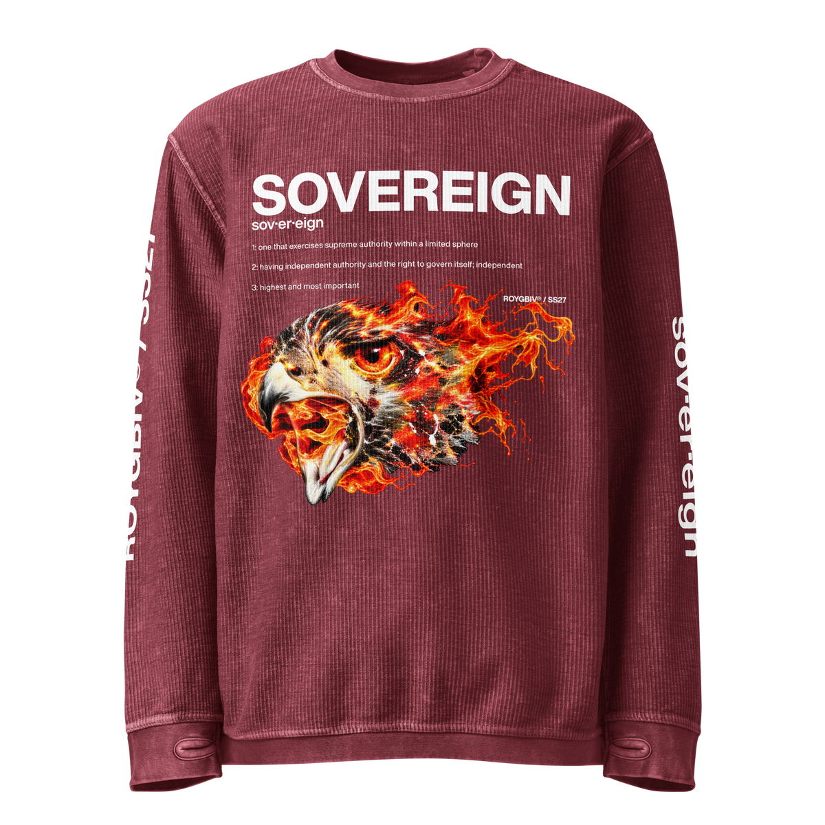 ENGINEERED SOVEREIGN CORD SWEATSHIRT