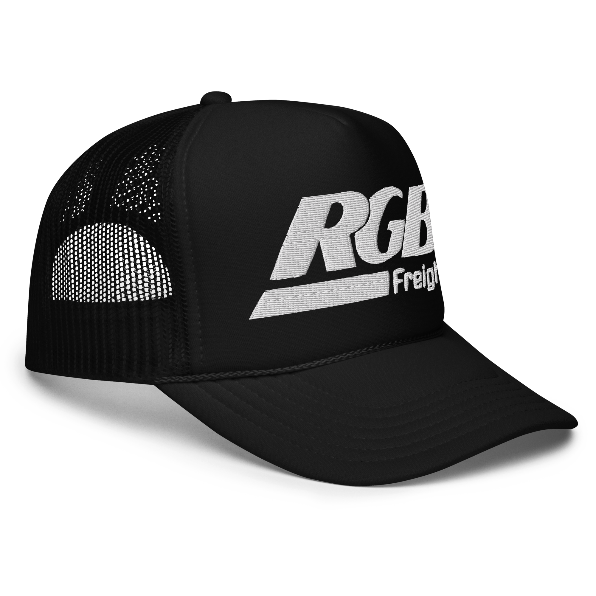 RGB Freight Trucker Hat — Standard Issue - Black/White